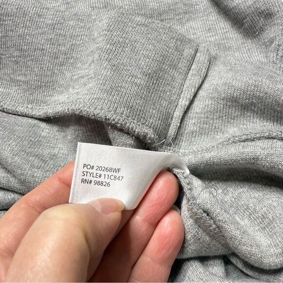 US Polo Assn. Men’s Quarter Zip Ribbed Mock Neck Pullover Sweater Gray Sz 3XL - Picture 10 of 11